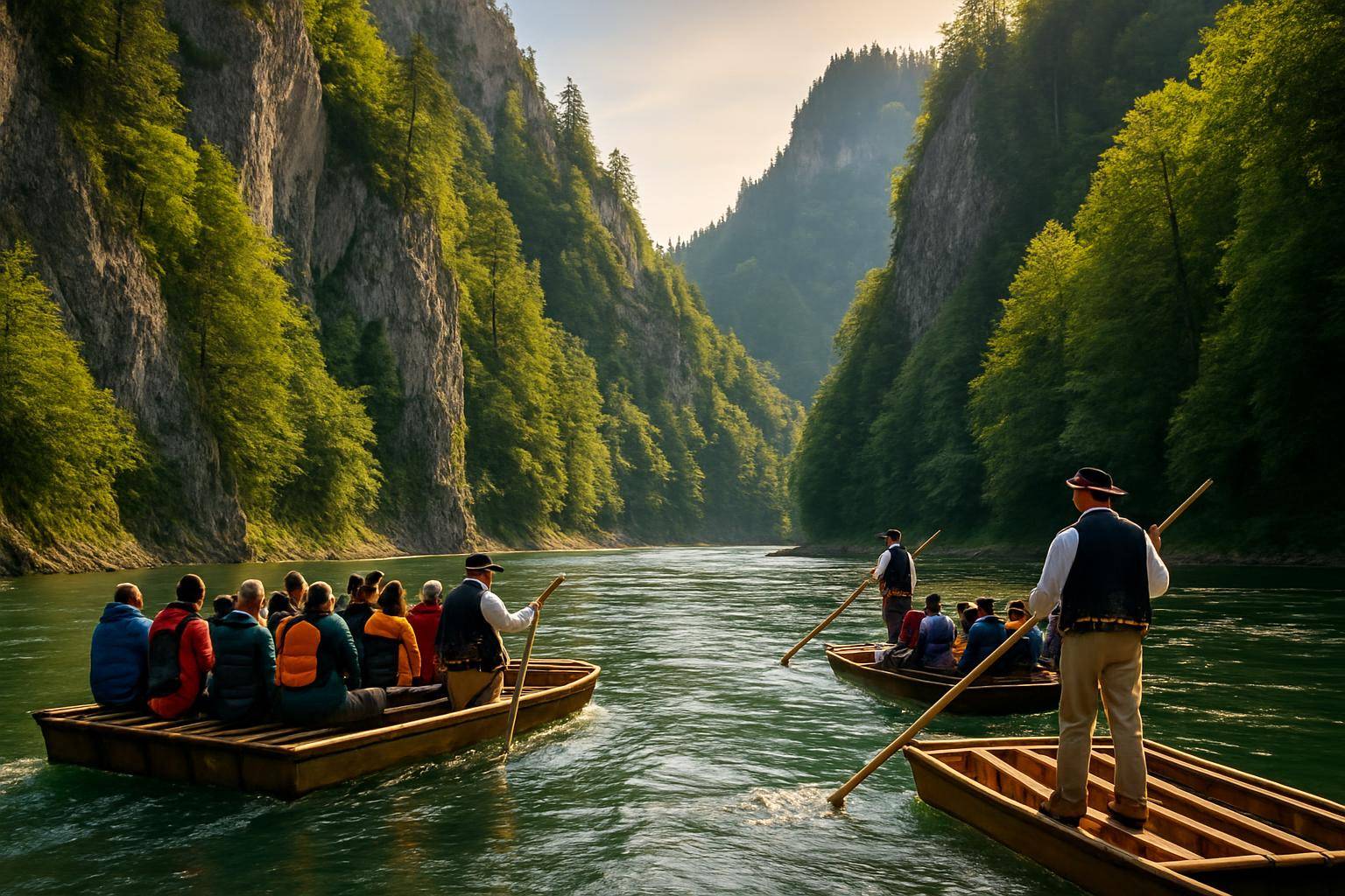 Rafting w Pieninach – adrenalina na tle górskiej scenerii